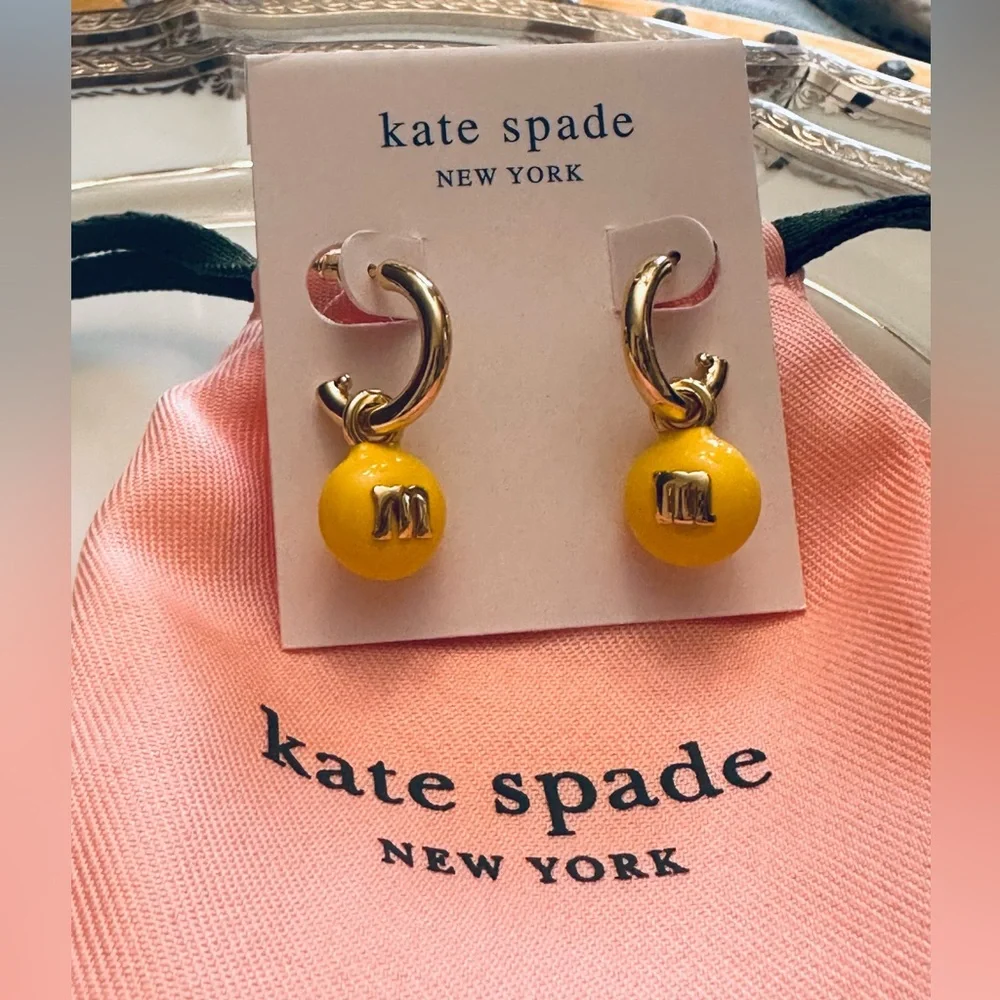 KATE SPADE X M&Ms‎ Charm Huggie Earrings